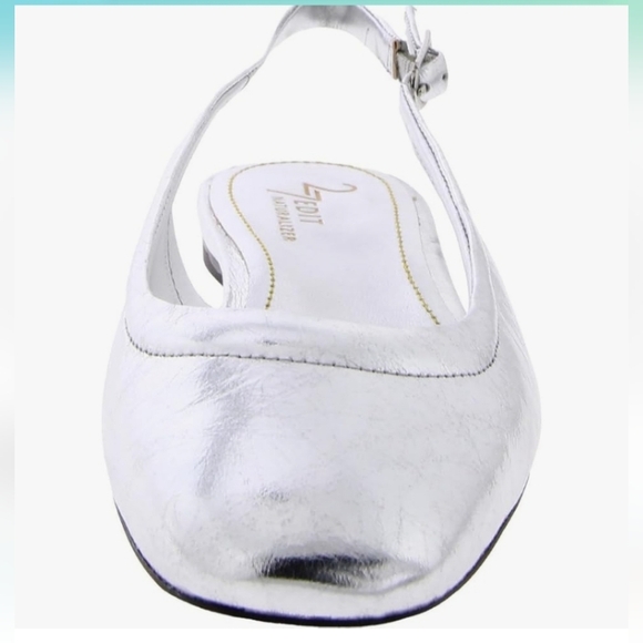 Naturalizer 27Edit Women's Silver Leather Slingback Shoes Sz 9.5 - Picture 4 of 8